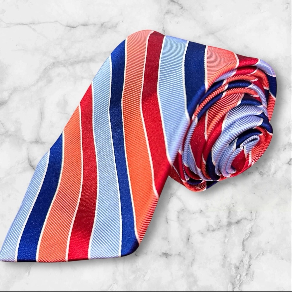 NWT Brooks Brothers Makers Silk Tie Multicolored Stripe 59x3.75